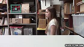Blonde Teen Summer Brooks Caught Shoplifting And Forced To Give Blowjob
