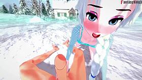 Does Elsa get fucked before Christmas?