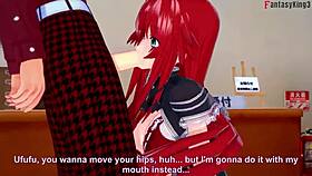 Rias Gremory begs for intense sex in HS DXD NTR madness 2 full movie