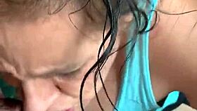 girlfriend strokes me hard for wet pussy