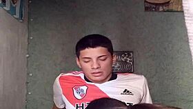 latina fan helps soccer player with handjob and oral in casual setting.