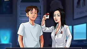 in summertime saga 110, the brunette teacher has some interesting interactions in the game