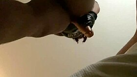 ebony mistress pegs guy with strapon until he submits in femdom session