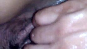Wife masturbates her clitoris while I finger her homemade