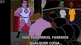 gay cartoon with big ass hero.