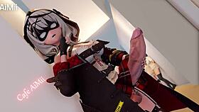 naughty futa girl gets FUCKED DOGGYSTYLE and CUMS hard in hentai