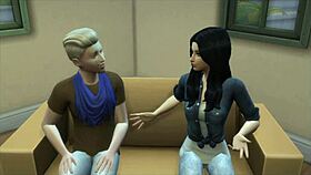 Perra Follando Con Su Hermanastro - The Sims 4 With Bent Over Doggystyle Anime Hentai Action!