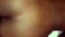 Amateur black babe bent over for doggystyle fuck