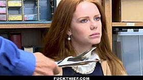 Ginger Teen Bent Over For Police Punishment