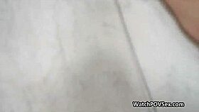 Interracial Teen Feels Deep Pleasure with Dildo in Locker Room