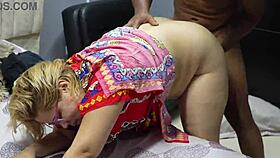 My horny stepsister moans as my cock parts her tight pussy