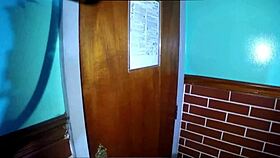 I gave my neighbor oral on the stairs.