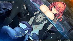 Nightmare vampire in intense hentai scene with hot action