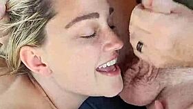 i'm a closeup dirty talking blonde hotwife giving blowjob and getting facial