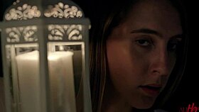 Scarlett, Serena, and Cadence scissoring passionately