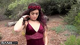 brooke haze in group blowjob during hiking