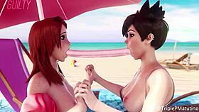 animated 3d lesbian yuri kissing hentai