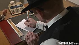 black beauty encounters an old man in intimate setting