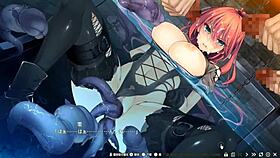 Nightmare vampire in intense hentai scene with hot action