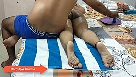 Today Jiya Bhabi Takes Full Body Massage From Hot Sexy Boy!