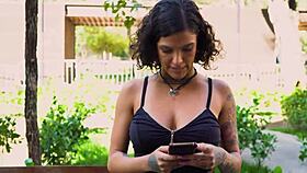 Check out the behind-the-scenes action where this slut gets anal and facial in interracial porn.