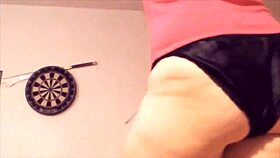 I can't believe I'm dancing in these silky black panties, showing off my big ass like a goddess, but it's so sexy