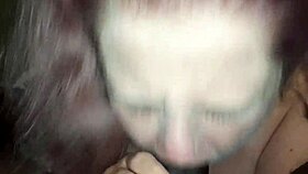 Danni, the neighbor, can't resist sucking that massive black cock.