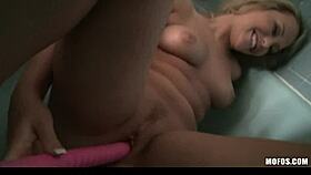 Stunning Sexy Blonde Amateur Masturbates In Bathroom