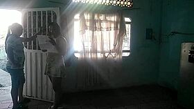 Horny latina prostitute gives homemade anal assfucking to colombian neighbor with cum