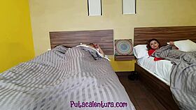 Luis Garay tempts his wife's petite Latina niece with intense fucking