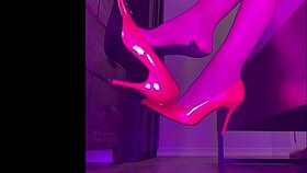 Paulette Lerouge Dangles Her High Heel Shoes in Sexy Stockings Fetish Scene