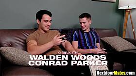 skinny gay friends explore sucking and rimming before anal fucking