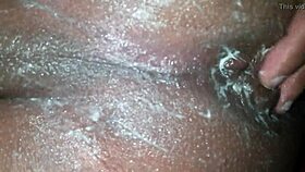 This shemale's big ass takes big toys just like in real sex