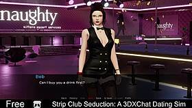 i danced seductively in the strip club for our date