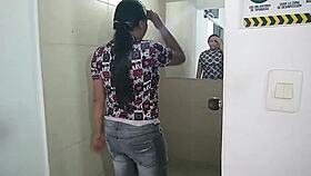 At My Friend's Party, I Sneak Into The Bathroom To Fuck His Fiancée Without Him Knowing, Feeling The Thrill