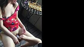 snap videos from my apartment while filming hot european teen 18+s for my video blog