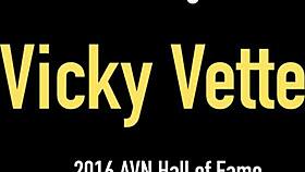 Big Boobed Blonde Vicky Vette Masturbates With A Double Penetration