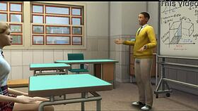 professor fucks his blonde student in the classroom