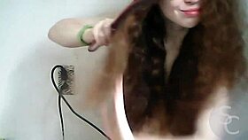 I'm showing my petite natural tits topless on webcam