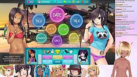 vtuber lewdneko plays huniepop 2 double date part 8