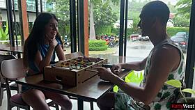 I lost the game and walked outside with cum on my face for a cumwalk