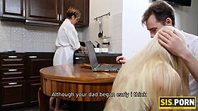 uhh, i think this blonde sucks so good, stepbro drills her hard