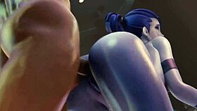 3d overwatch orgy: phara deepthroat, dva doggystyle, brigitte anal