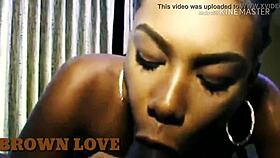 Brown love unfolds in ebony and black tones