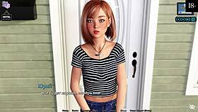 Sunshine love rides in doggystyle. She bends over for missionary sex and cum.