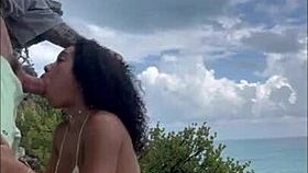 incredible outdoor fucks during holidays with petite blonde Chris Diamond