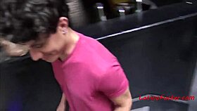 latino guys PARTICIPATE for CASH in outdoor group action