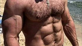 feeling the intense power of that muscular bodybuilder's big ass