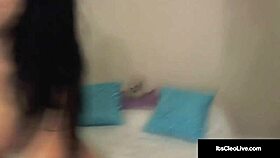 Is this normal sex? No, it's Cleo bent over in doggystyle, sucking cock, getting fucked hard in bed, big tits bouncing, cum all over!