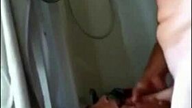 Hot brunette babe drilled hard on real hidden camera footage